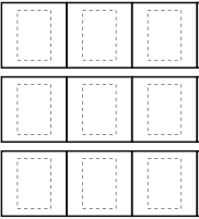 小字回宫格模板